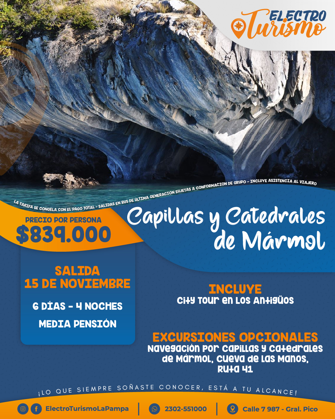 Flyer de Capillas y Catedrales de Mármol