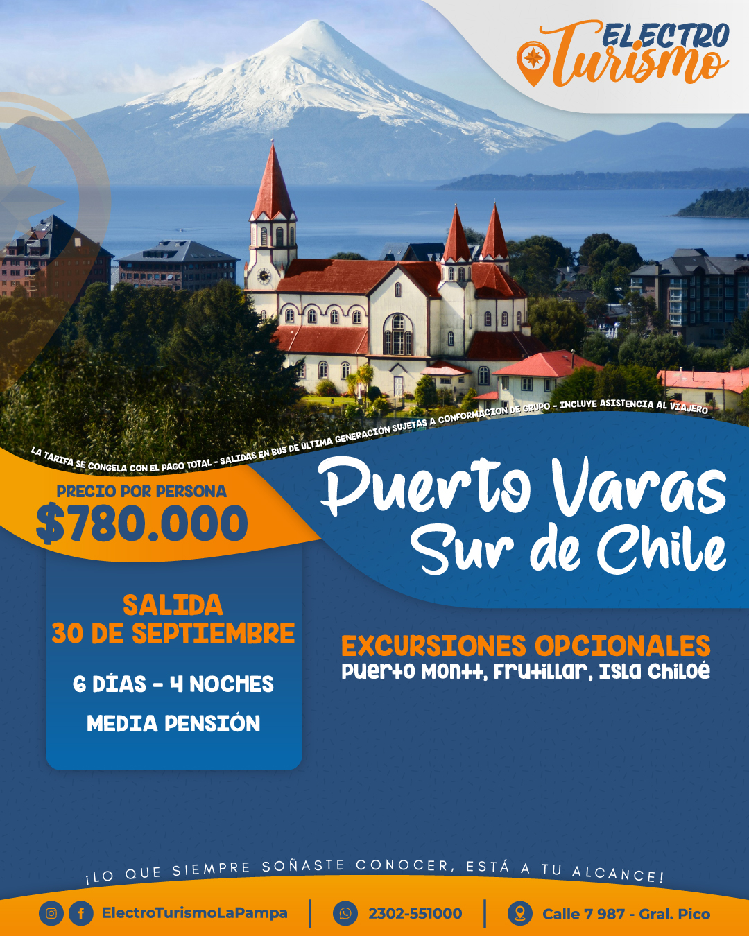 Flyer de Puerto Varas y Sur de Chile